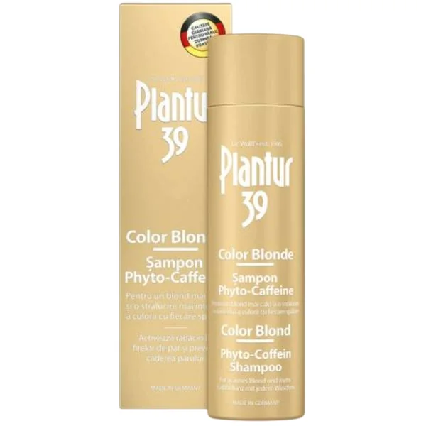 Sampon pentru par blond Plantur 39 Phyto-Caffeine, 250ml, Plantur 