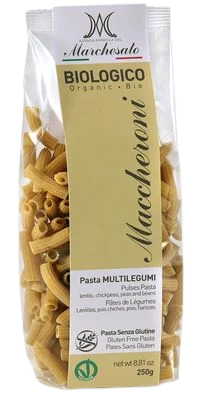 Paste cu legume fara gluten Maccheroni Bio, 250g, Marchesato