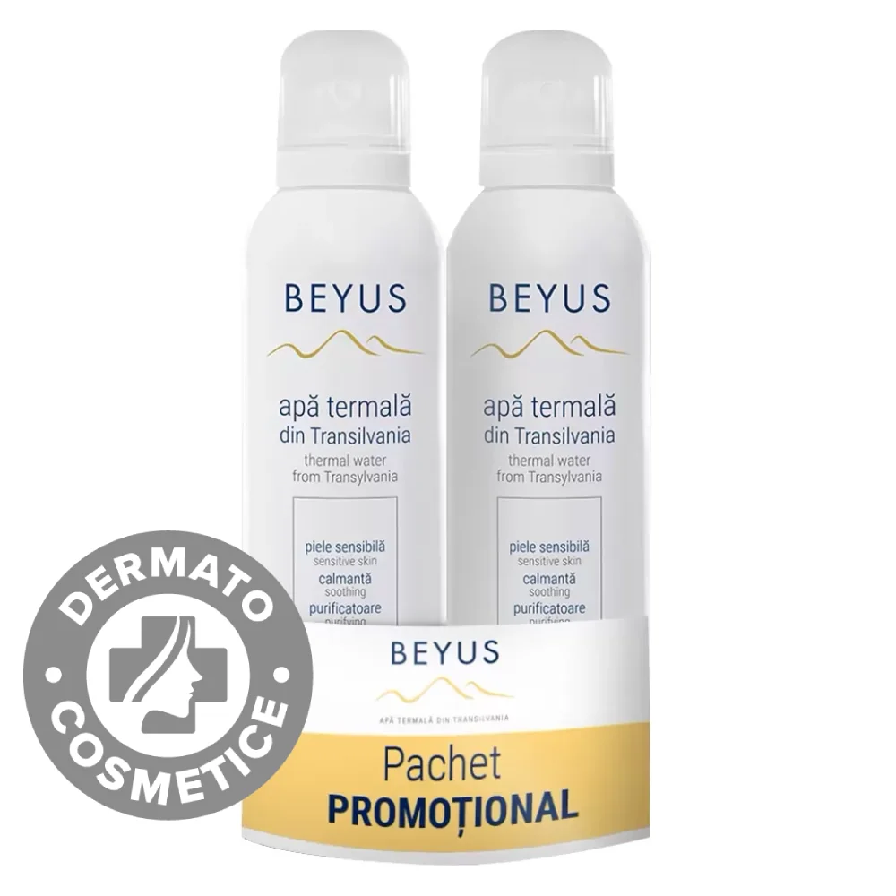 Apa termala din Transilvania spray, 2x150ml, Beyus 