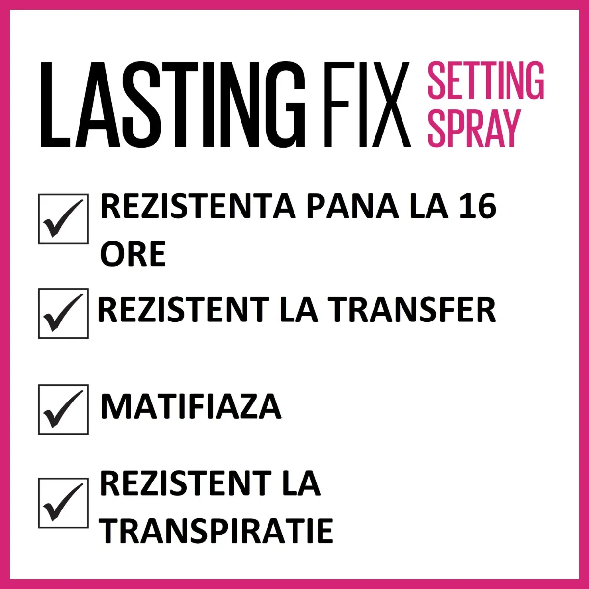 Spray pentru fixarea machiajului Lasting Fix, 100ml, Maybelline 