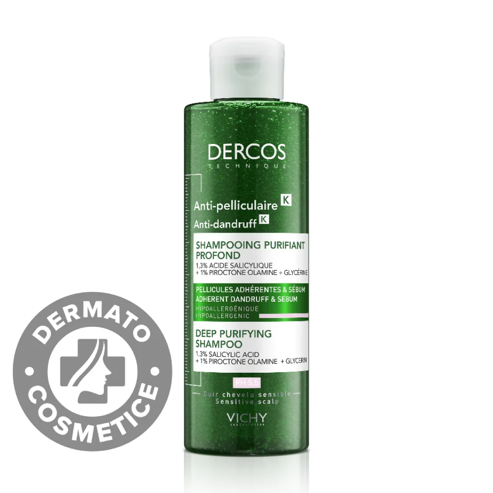 Sampon purificator antimatreata Dercos, 250ml, Vichy