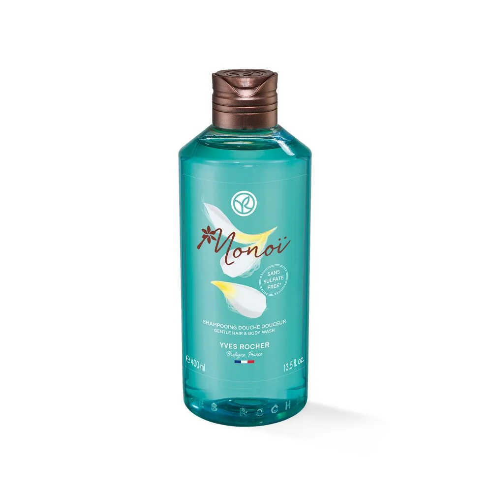 Sampon si gel de dus pentru corp si par Monoi, 400ml, Yves Rocher