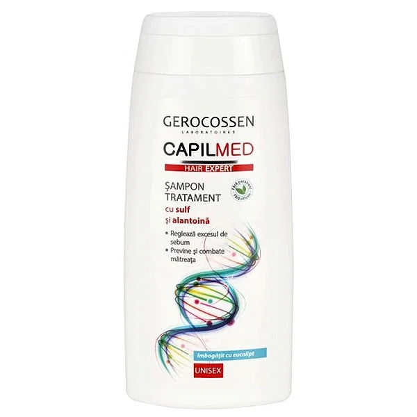 Sampon tratament Capilmed cu Sulf si Alantoina, 275ml, Gerocossen