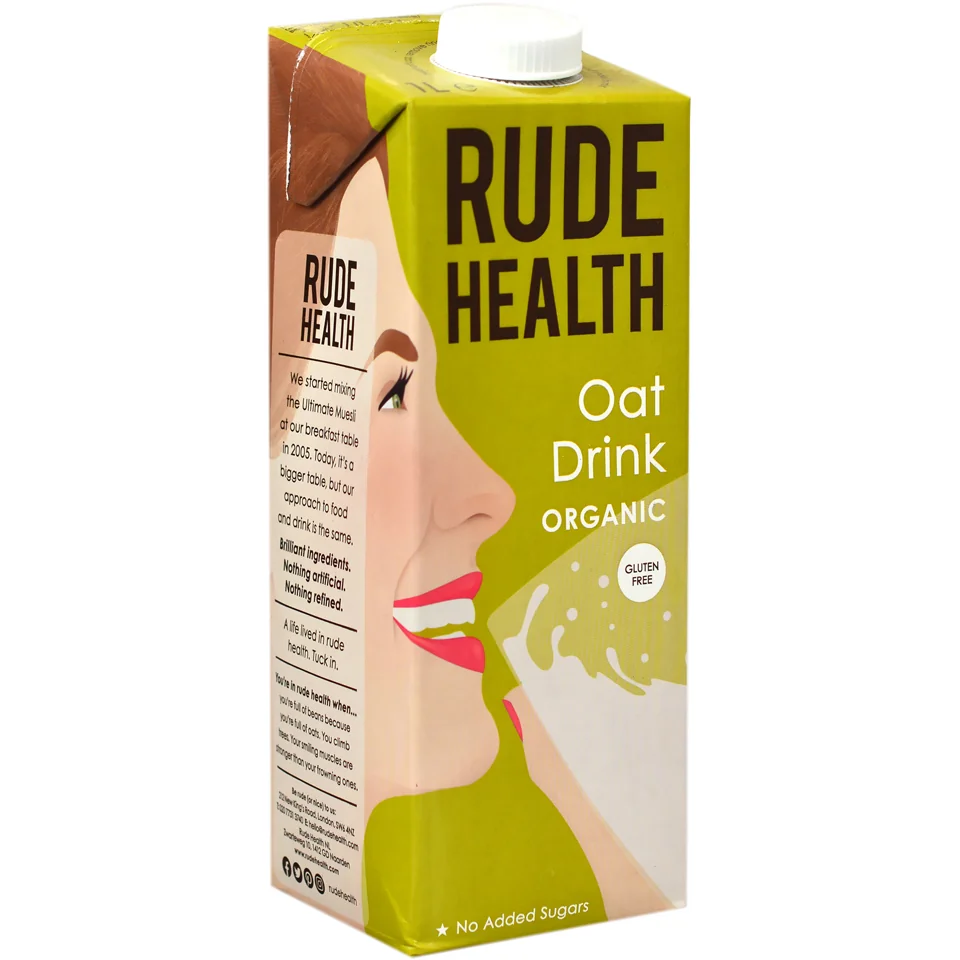 Bautura vegetala din ovaz Bio, 1l, Rude Health