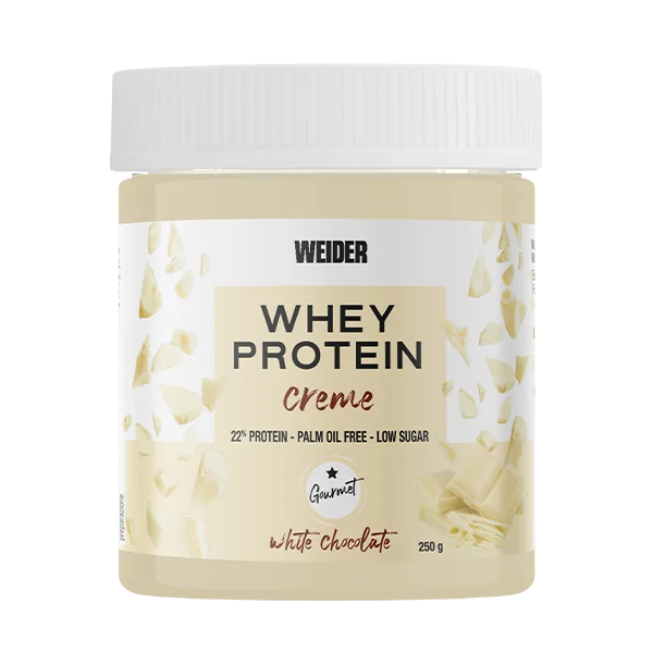 Crema proteica cu aroma de ciocolata alba Whey Protein White Spread, 250g, Weider