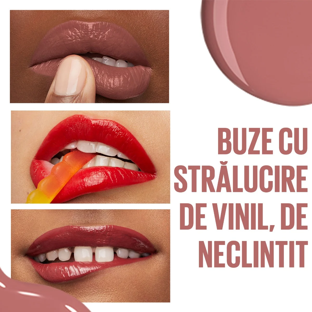 Ruj lichid rezistent cu stralucire de vinil SuperStay Vinyl Ink 95 Captivated, 4.2ml, Maybelline 