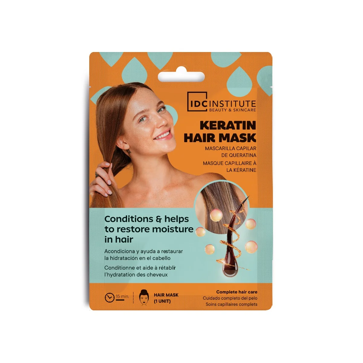 Masca de par cu keratina, 25ml, IDC Institute