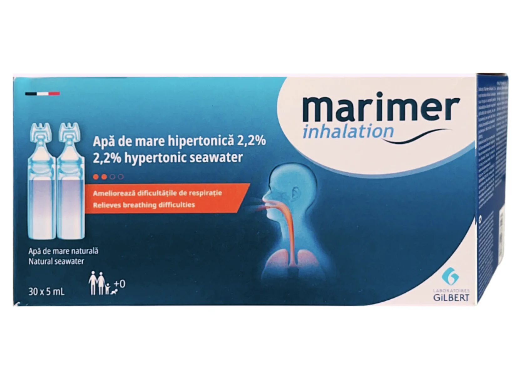 Apa de mare hipertonica 2.2%, 5ml x 30 unidoze, Marimer