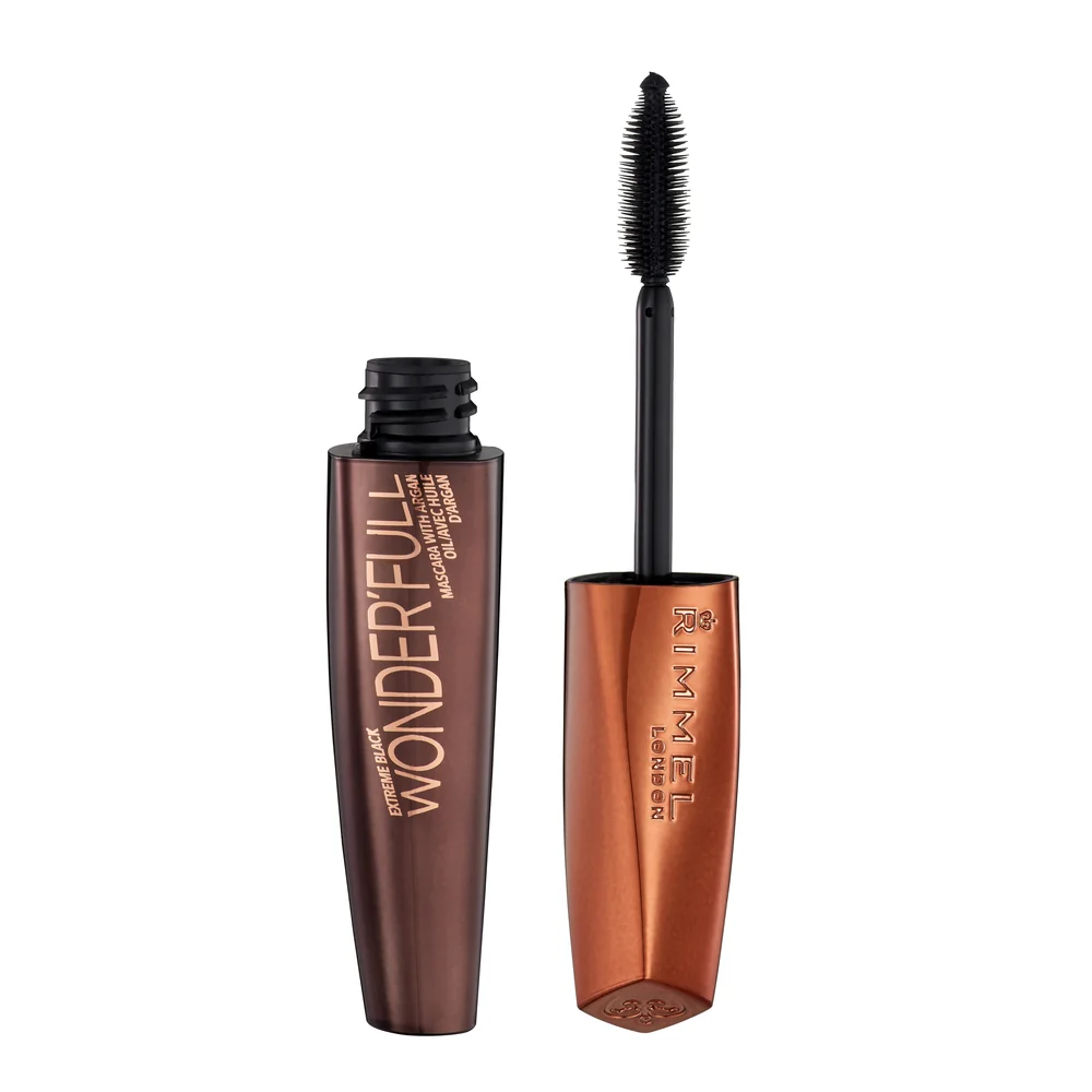 Mascara Wonder'Full cu ulei de argan 003 Extreme Black, 11ml, Rimmel London