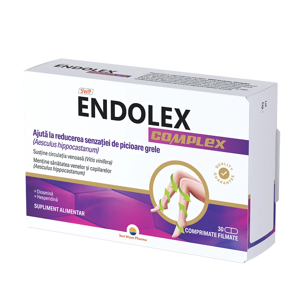 Endolex Complex, 30 comprimate filmate, Sun Wave Pharma
