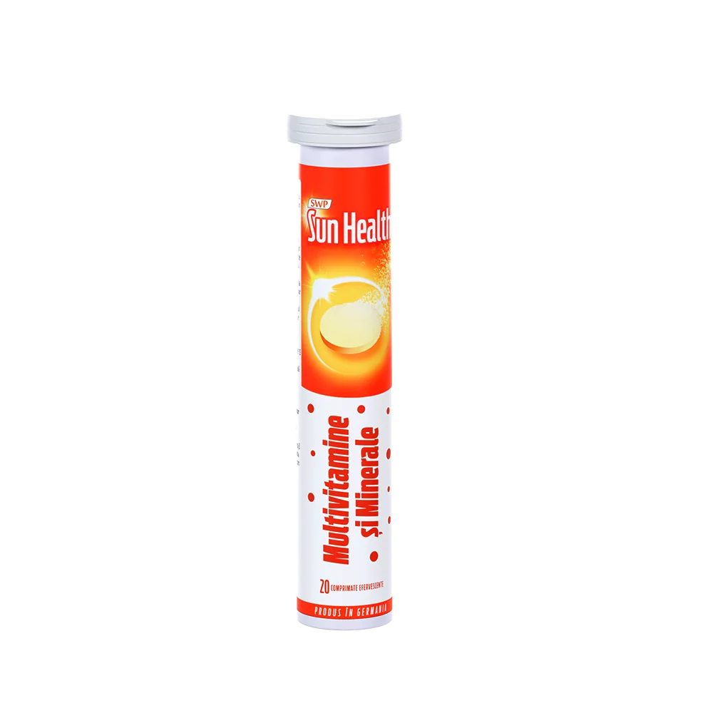 Multivitamine si minerale Sun Health, 20 comprimate, Sun Wave Pharma