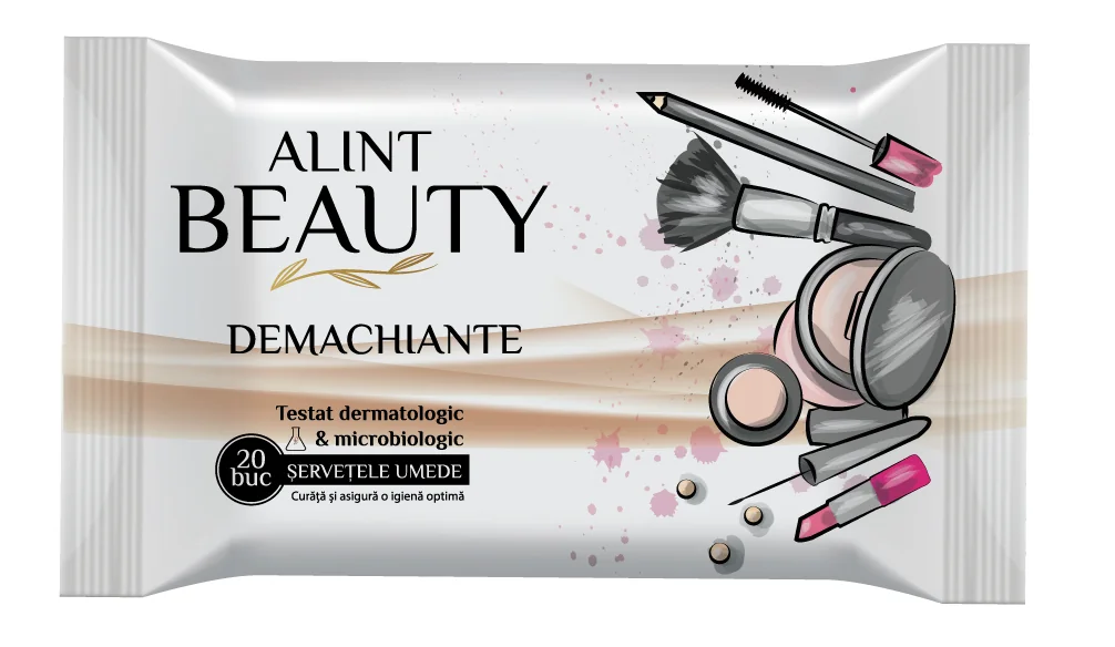 Servetele umede demachiante Beauty, 20 bucati, Alint