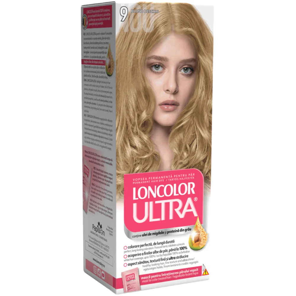 Vopsea de par permanenta Ultra Nr. 9, 110ml, Loncolor