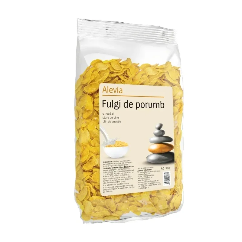 Fulgi de porumb, 500g, Alevia