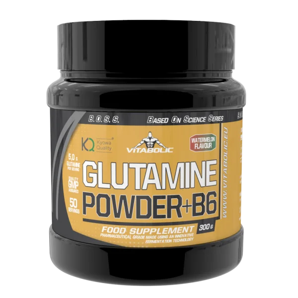 Glutamine Powder + B6 Watermelon, 300g, Vitabolic