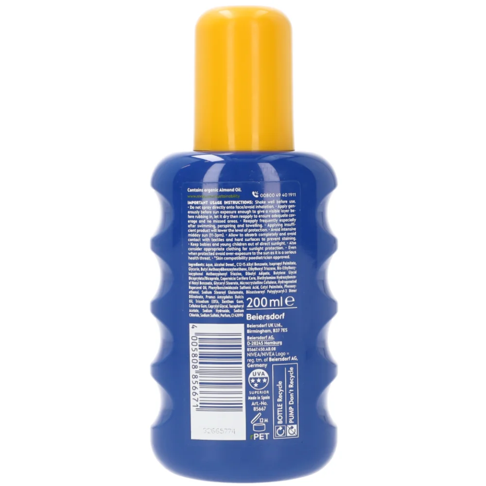 Spray de protectie solara pentru copii Protect & Care SPF50, 200ml, Nivea 