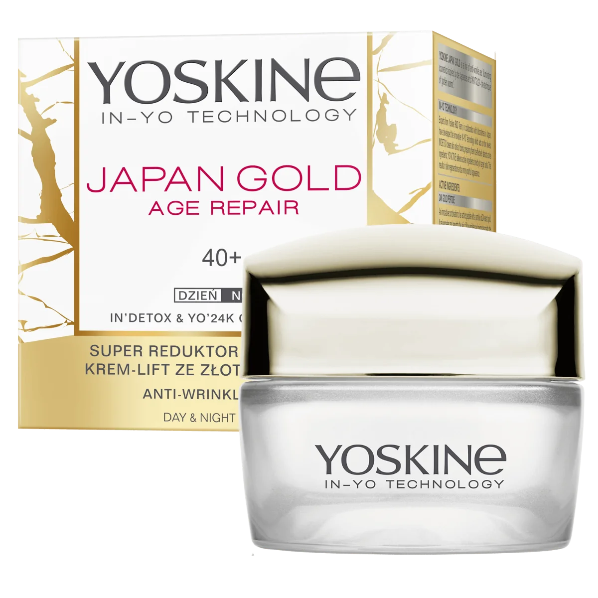 Crema antirid si fermitate de zi si noapte pentru ten 40+ Japan Gold Age Repair, 50ml, Yoskine