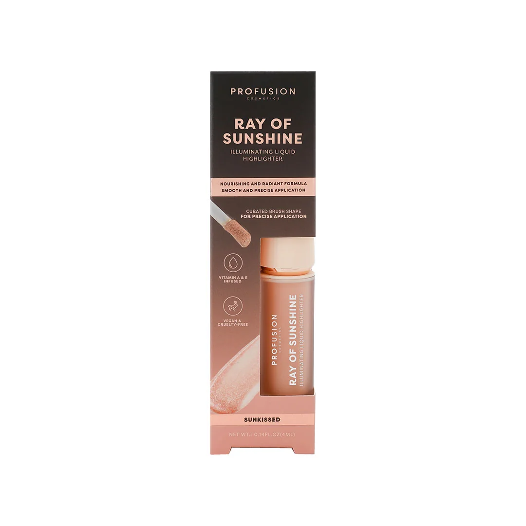 Lichid iluminator Highlighter Ray of Sunshine Sunkissed, 4ml, Profusion Cosmetics 