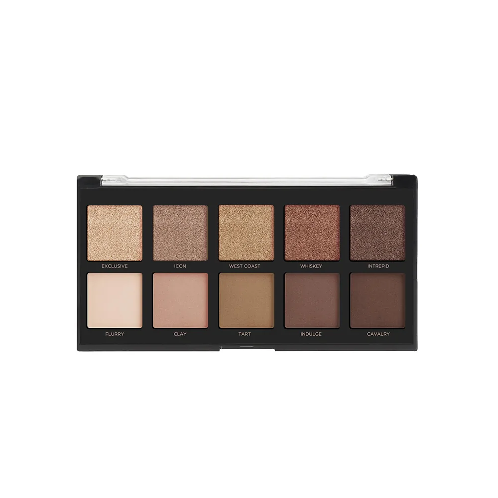 Paleta de farduri vegane cu 10 nuante Nudes, 103g, Profusion Cosmetics 