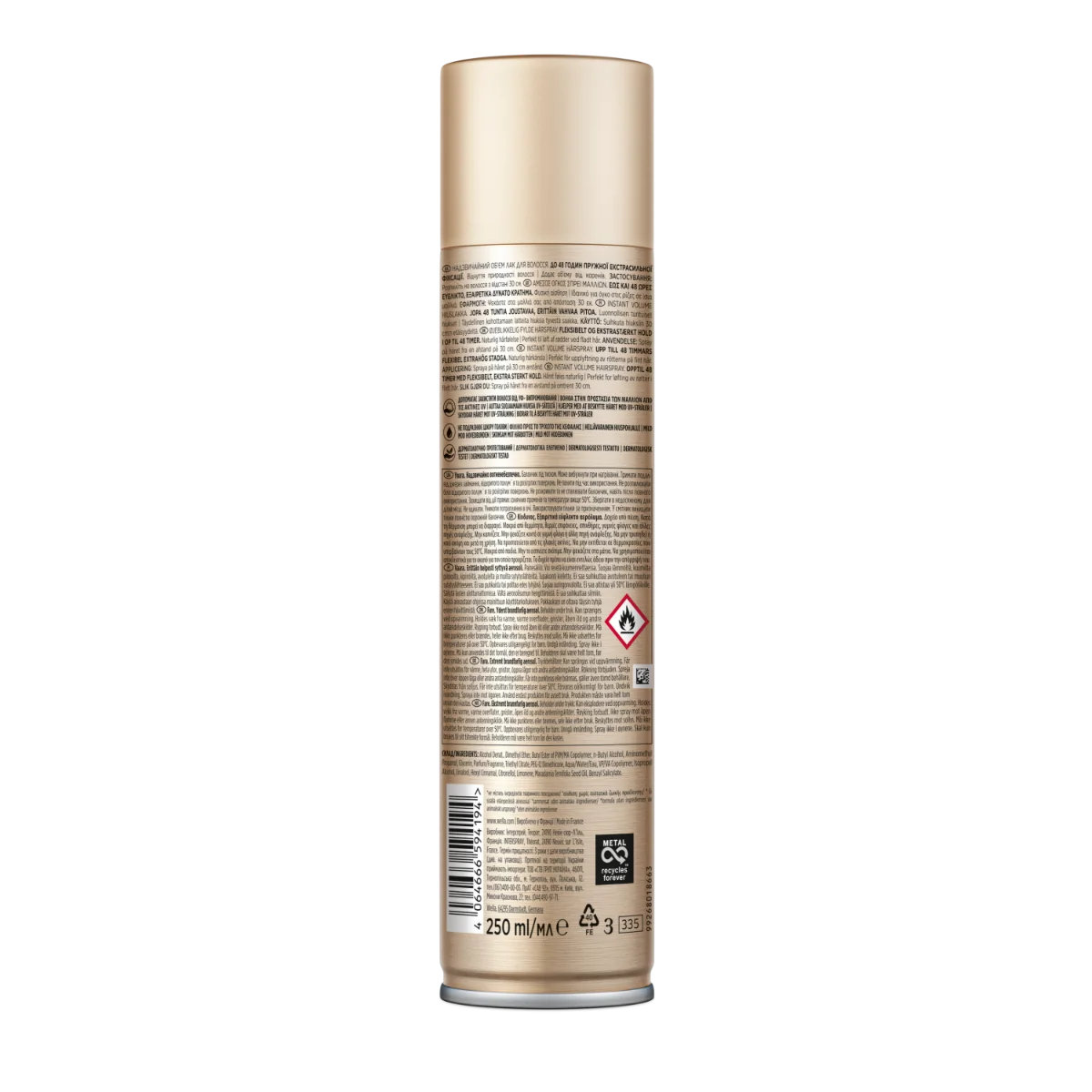 Fixativ cu grad de fixare 4 Instant Volume Boost  Wellaflex, 250ml, Wella 