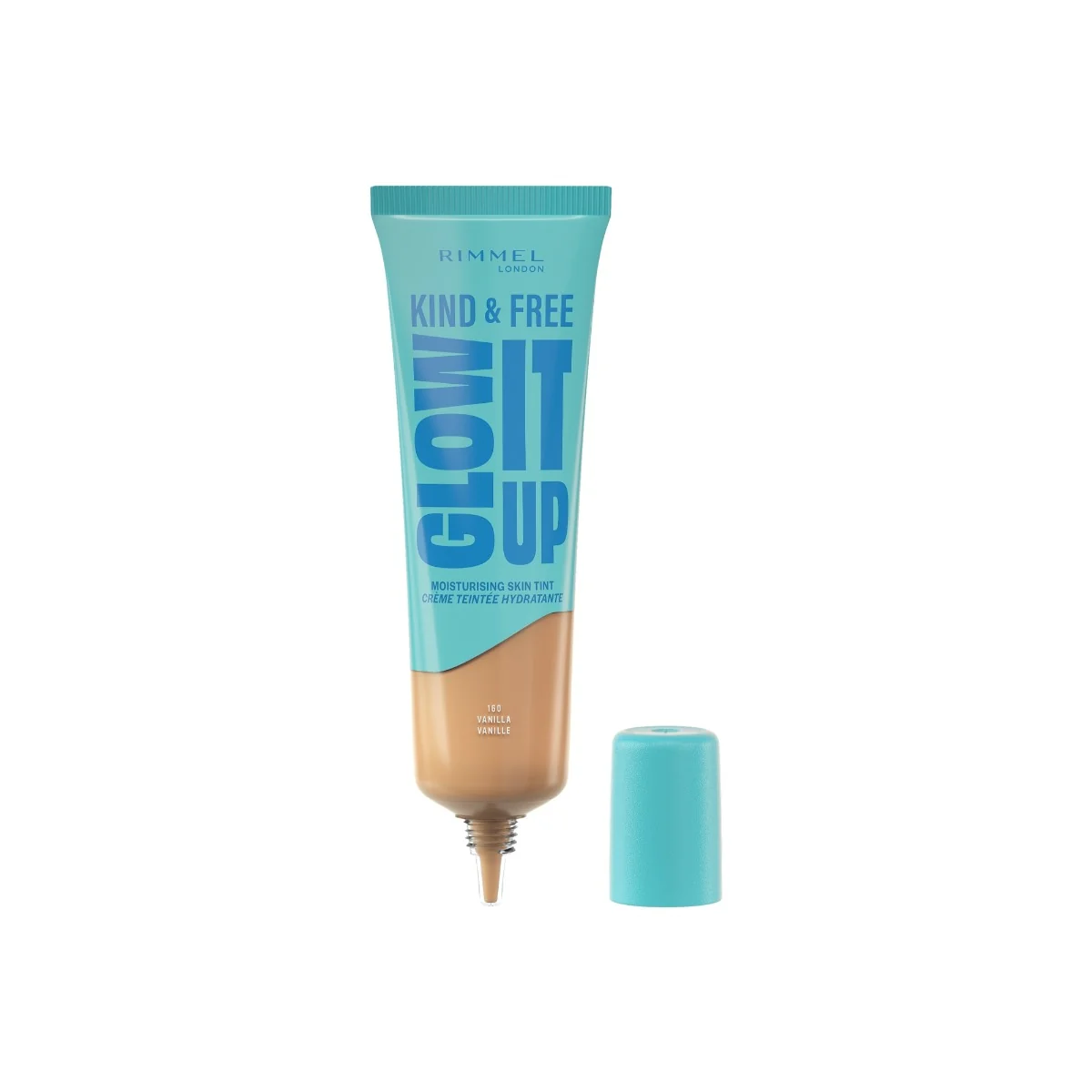 Fond de ten Kind & Free Glow It Up 160 Vanilla, 30ml, Rimmel London 