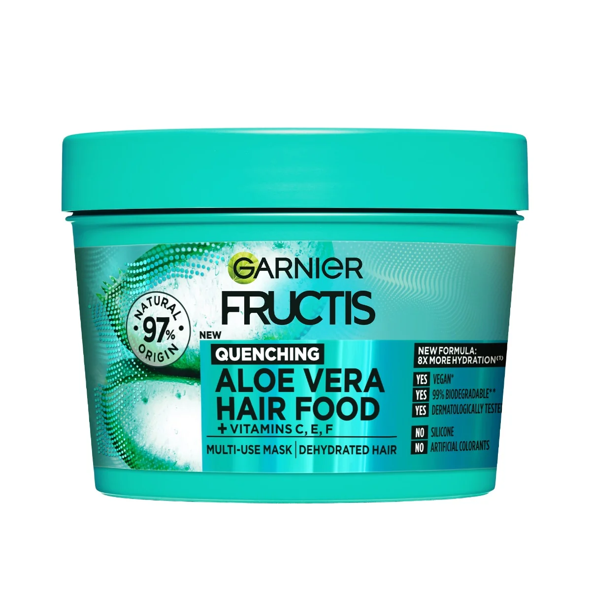 Masca pentru parul normal spre uscat Hair Food Hidratanta Aloe Vera, 390ml, Fructis 