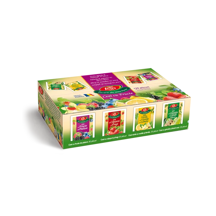 Pachet ceai Aromafruct, 120 plicuri, Fares