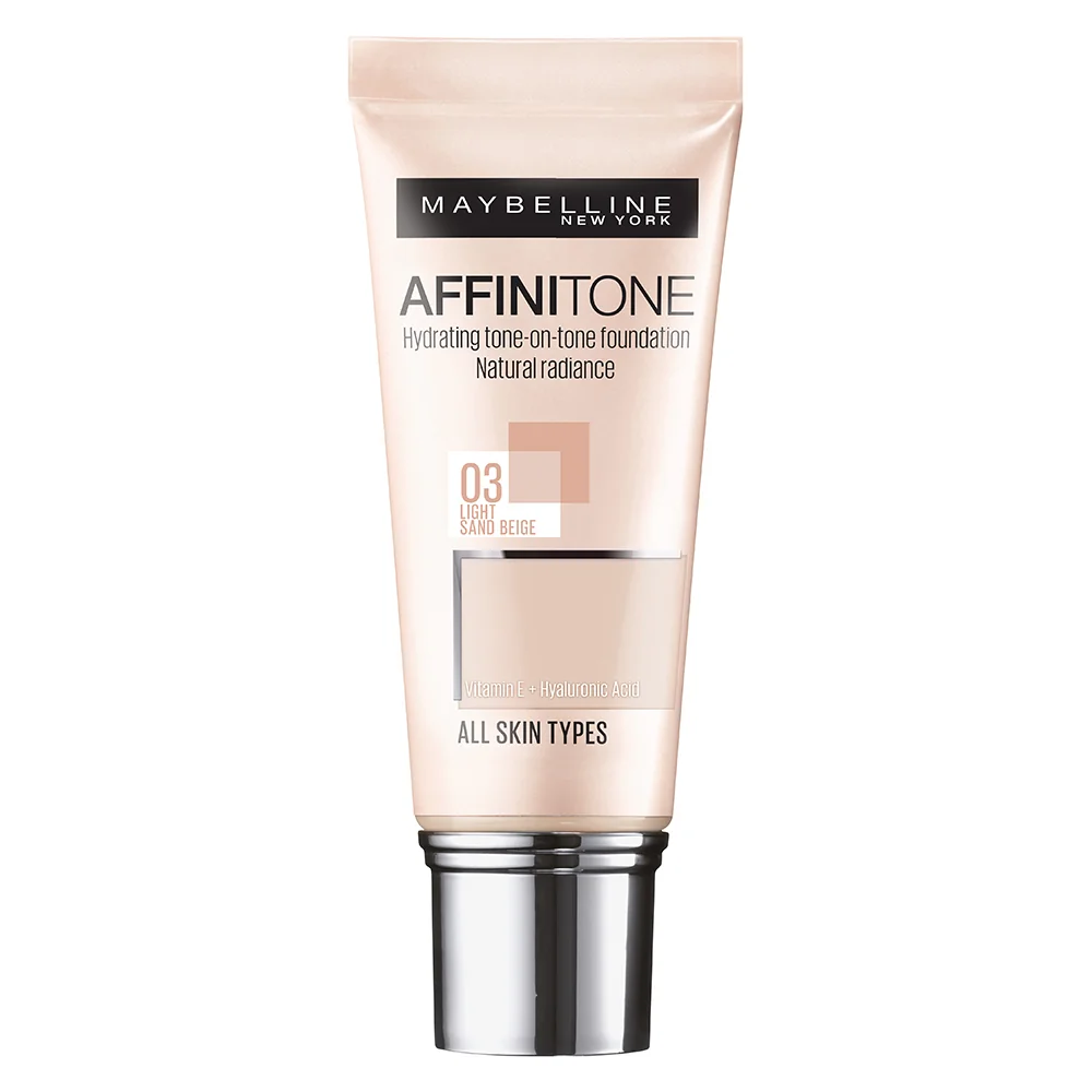 Fond de ten 03 Light Sandbeige Affinitone, 30ml, Maybelline 