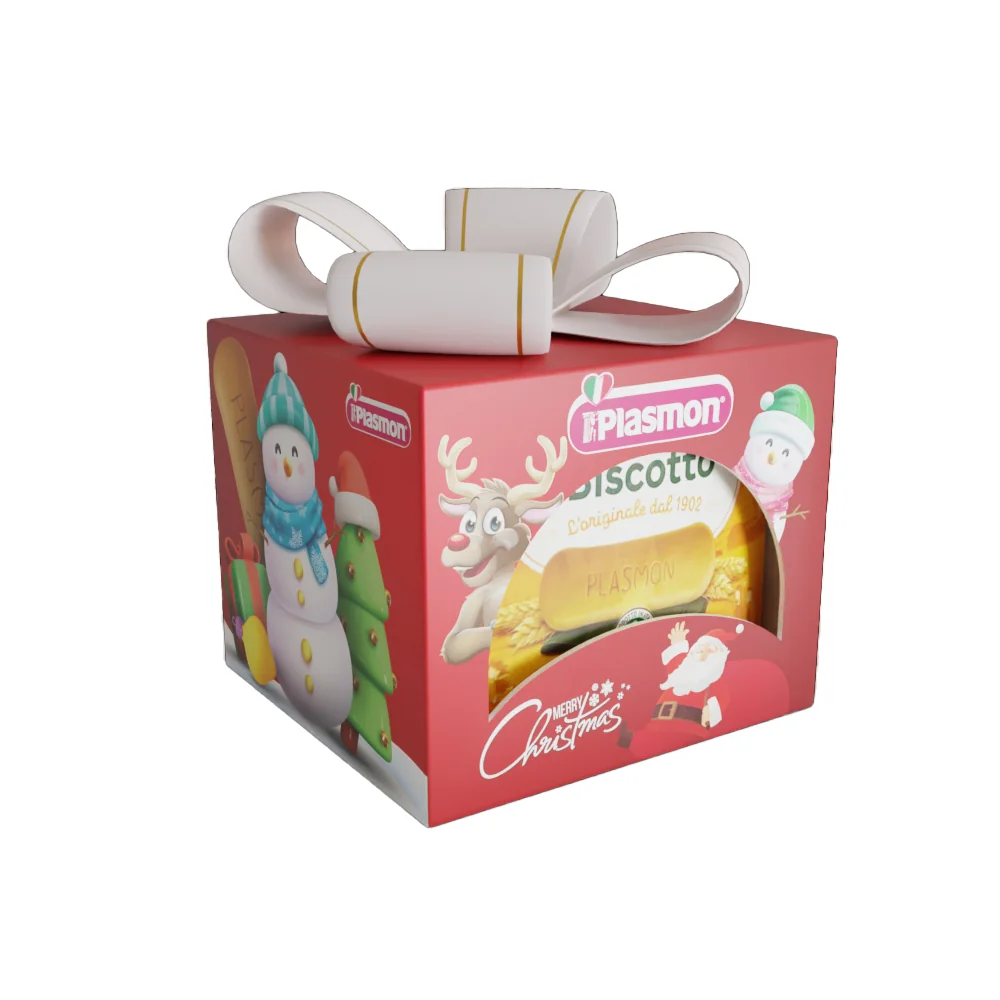 Pachet special cu biscuiti Mos Craciun, Plasmon