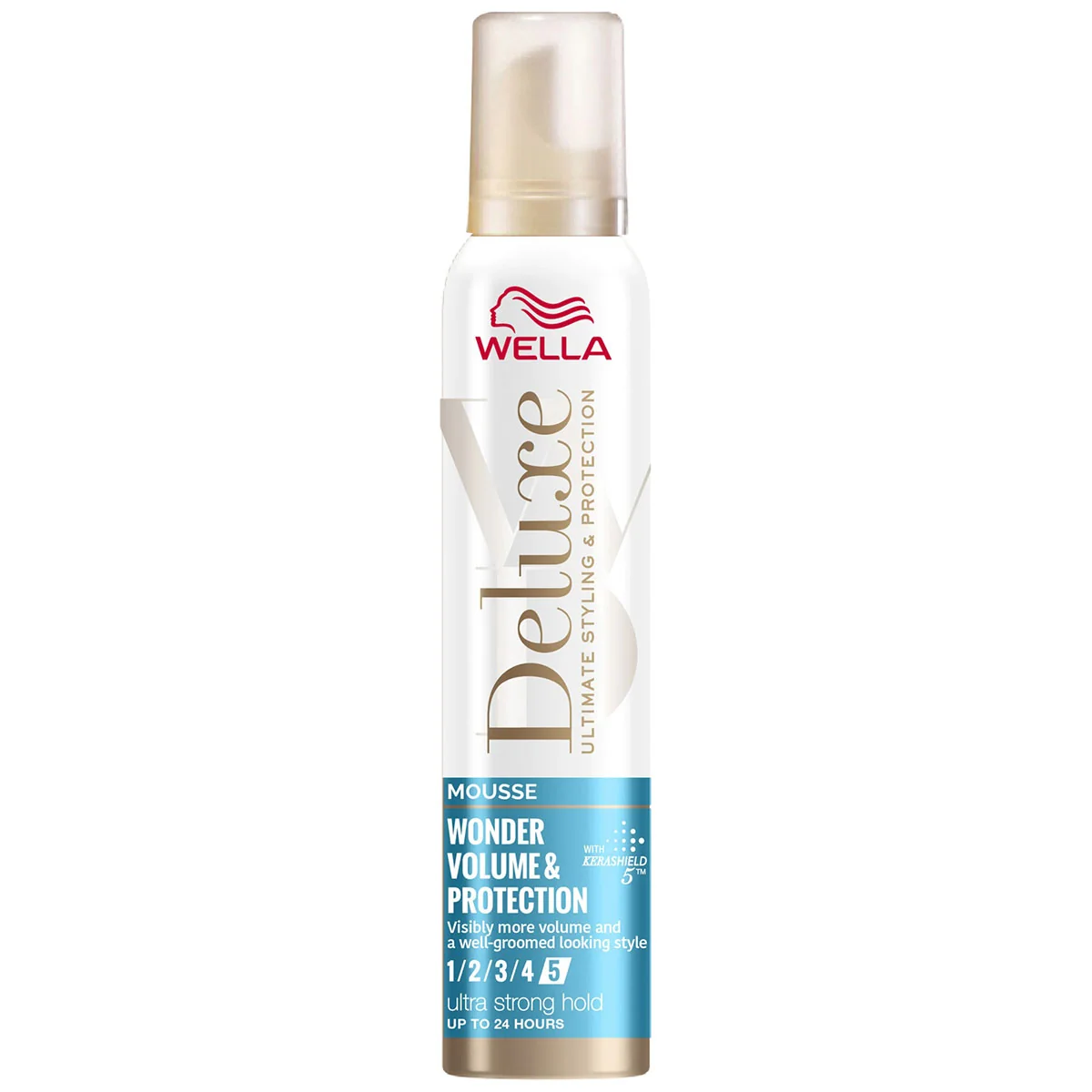 Spuma pentru par cu fixare ultra puternica Wonder Volume & Protection Wella Deluxe, 200ml, Wella