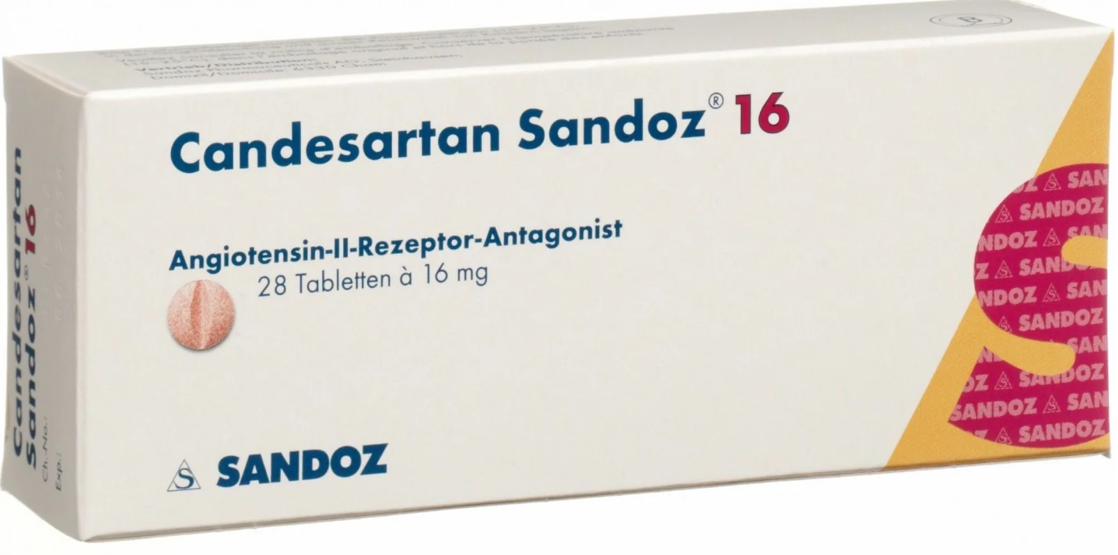 Candesartan 16mg, 28 comprimate, Sandoz 