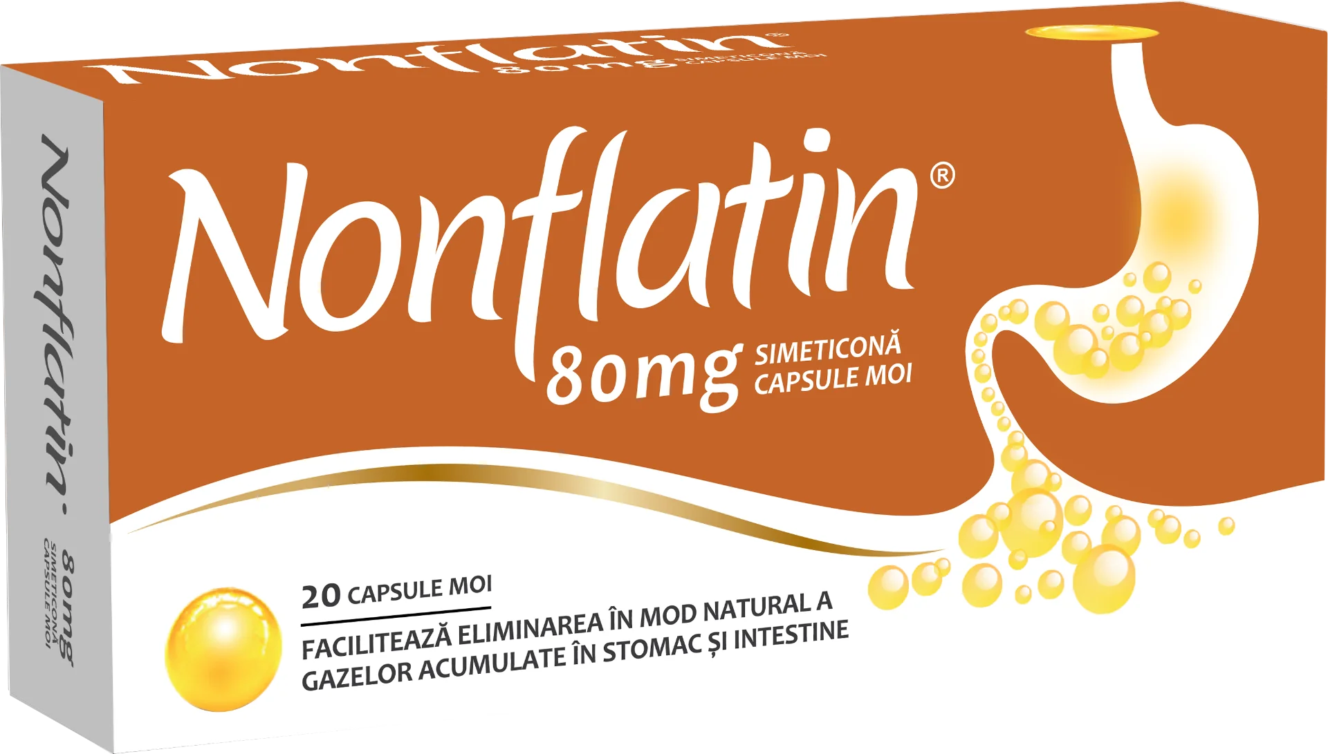 Nonflatin 80mg, 20 capsule moi, Biofarm