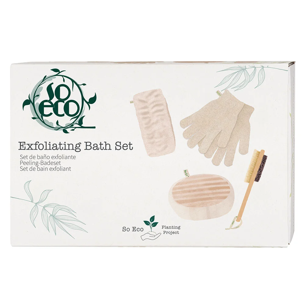 Set ecologic exfoliant pentru fata si corp, 1 bucata, So Eco 