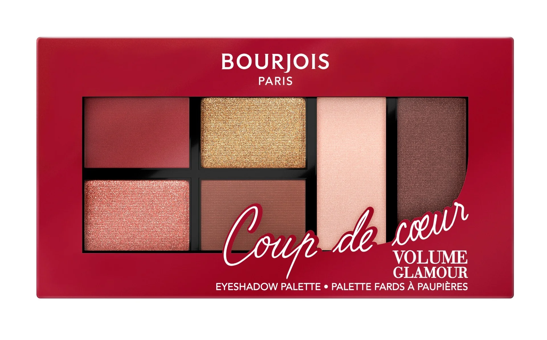 Paleta farduri de pleoape Volume Glamour 1 Coup de Coeur, 8.4g, Bourjois 