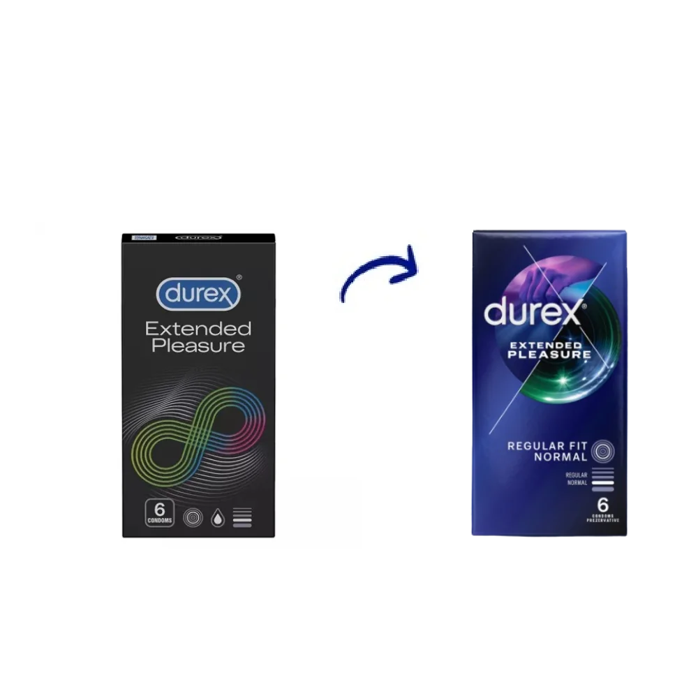 Prezervative Extended Pleasure, 6 bucati, Durex