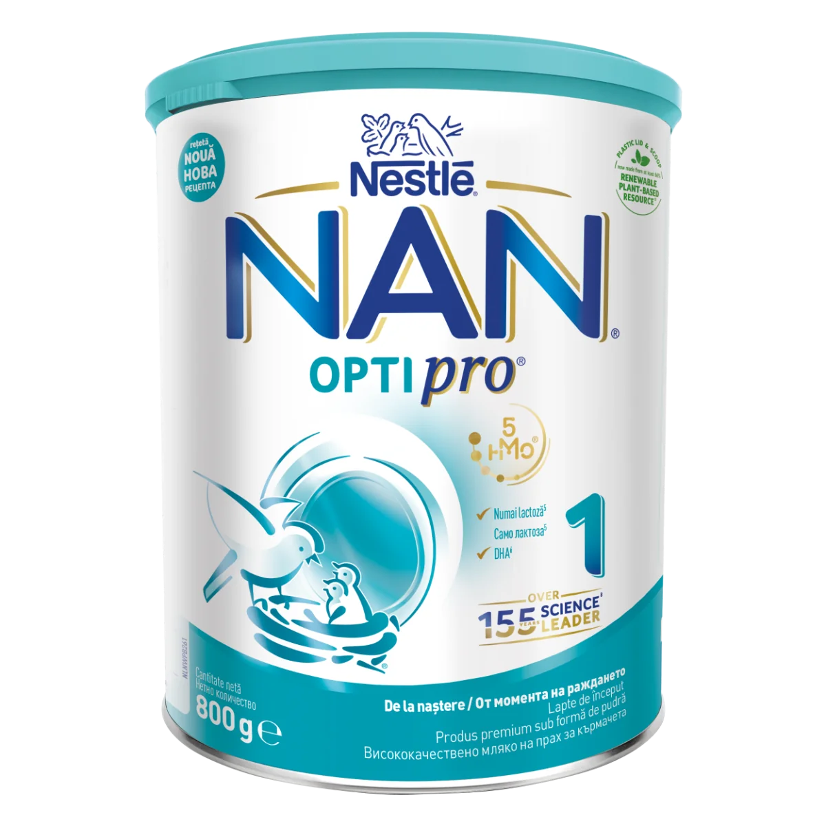 Formula de lapte NAN1 OPTIPRO HMO, 800g, Nestle 