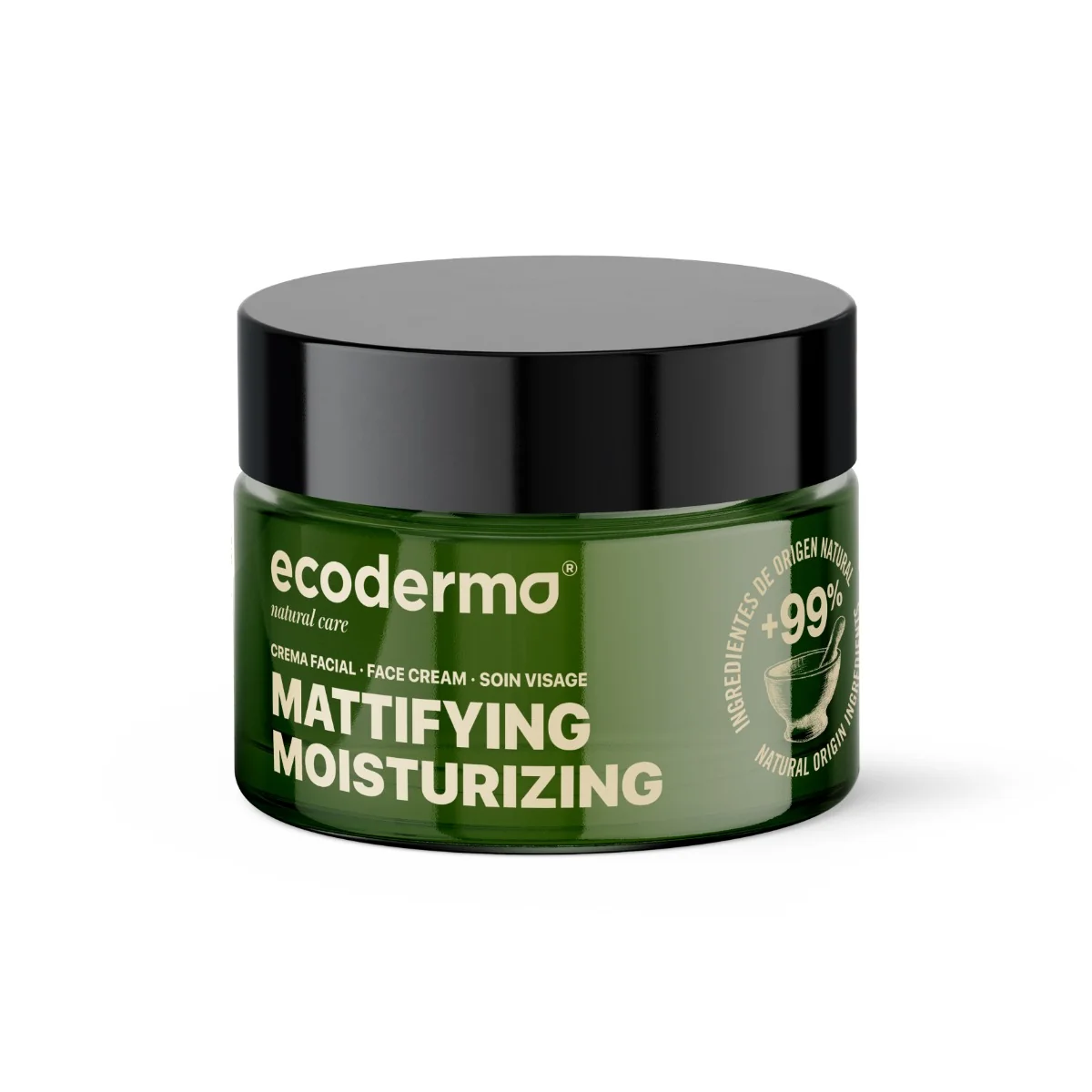 Crema hidratanta si matifianta, 50ml, Ecoderma 