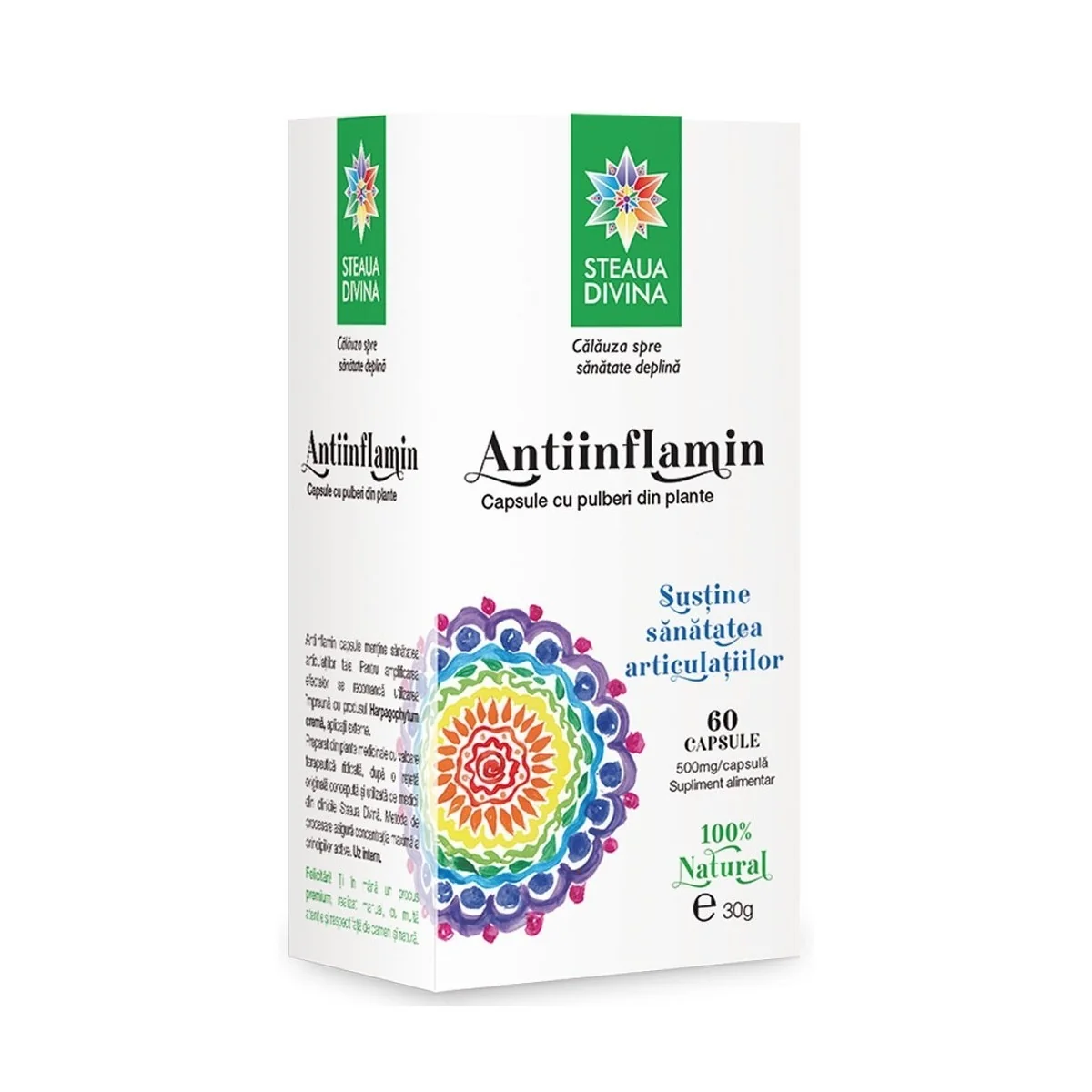 Antiinflamin 500mg, 60 capsule, Steaua Divina