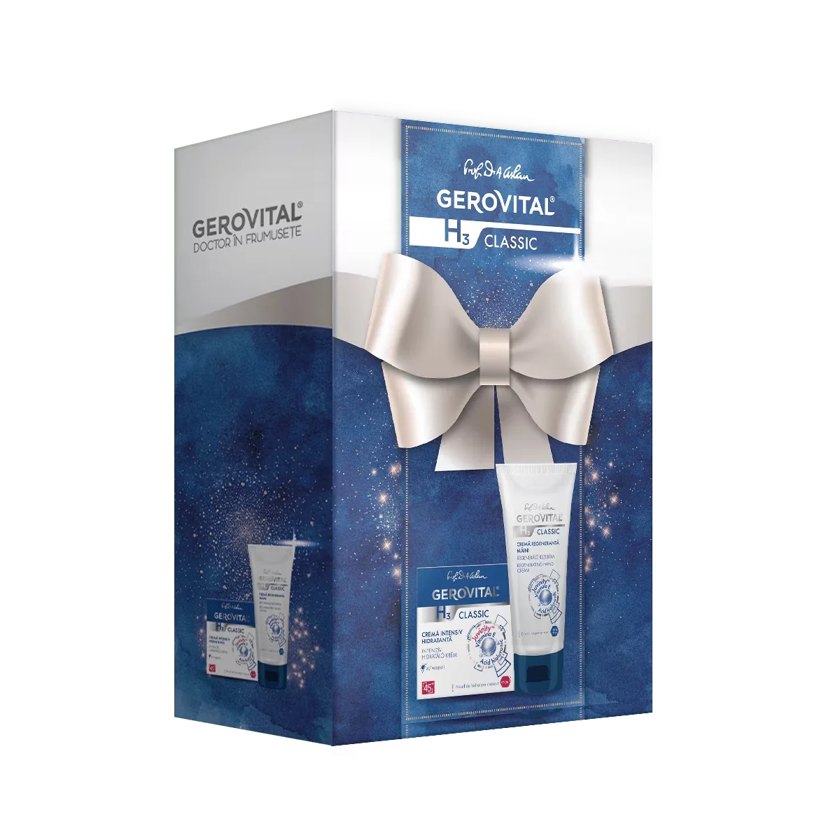 Set GH3 Classic Emulsie demachianta 2 in 1 200ml + Crema lift hidratanta 50ml, Gerovital