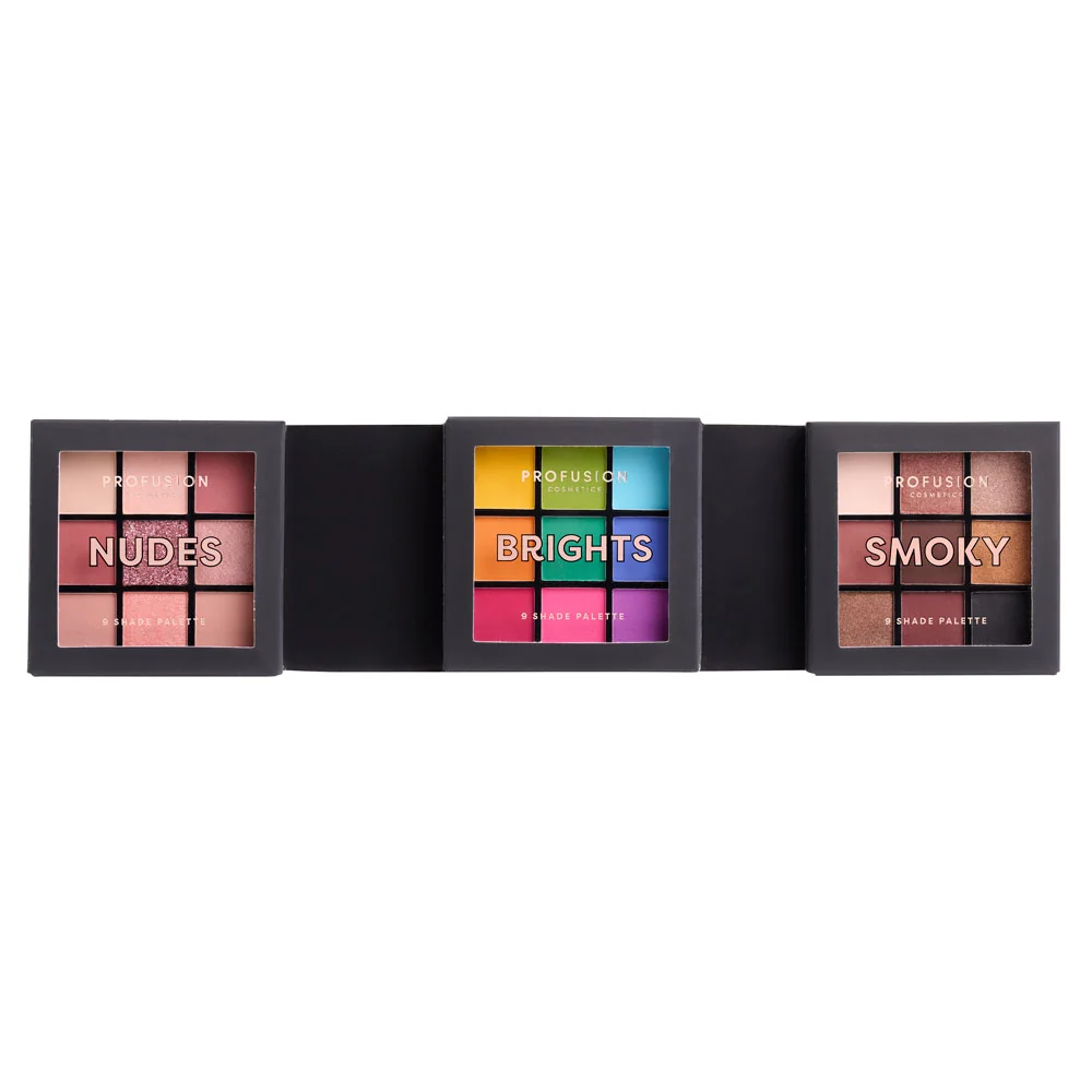 Set 3 Mini Palete Farduri Vegane Ultimate Collection, 164g, Profusion Cosmetics