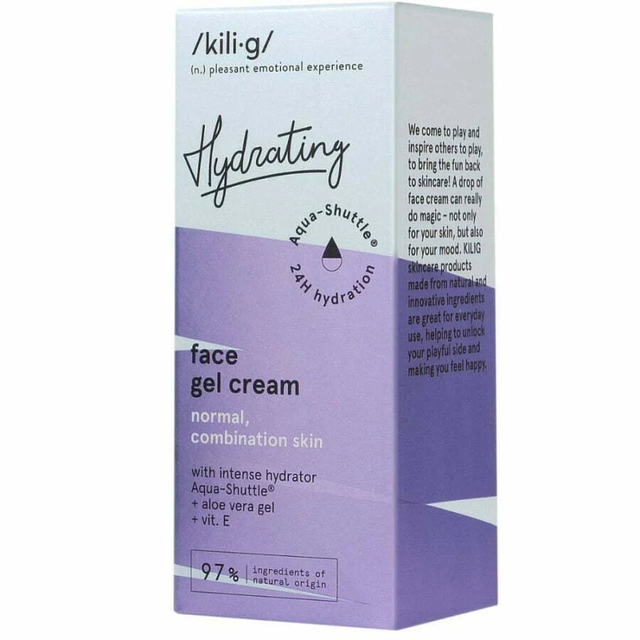 Gel-crema intens hidratanta pentru ten normal si mixt, 50ml, Kilig 