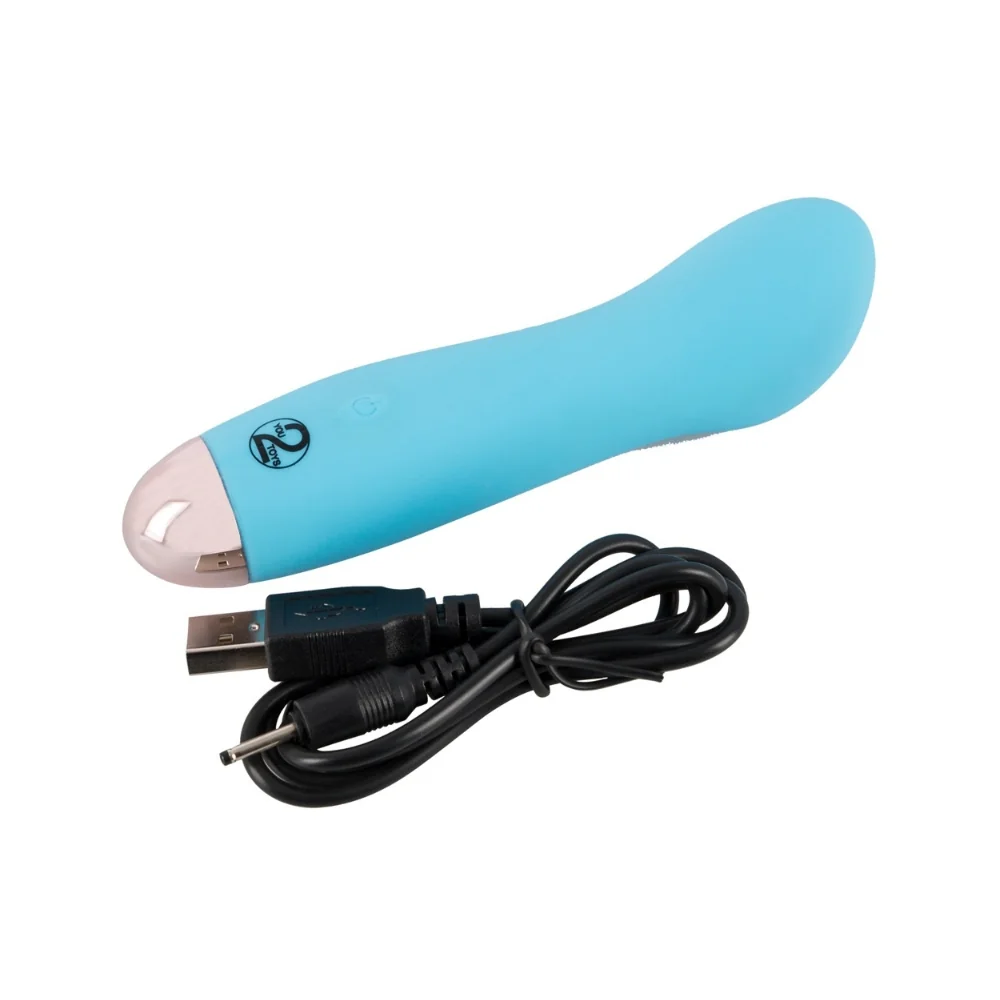 Mini vibrator cu 7 moduri de vibratie albastru, 1 bucata, Cuties 