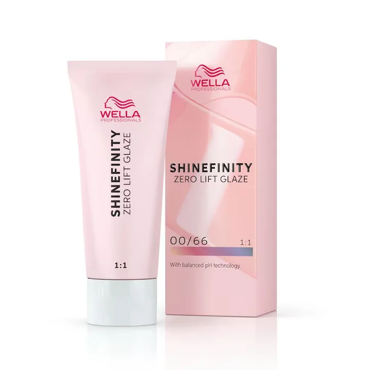 Vopsea demi-permanenta Shinefinity Zero Lift Glaze 00/66 Violet, 60 ml, Wella Professionals