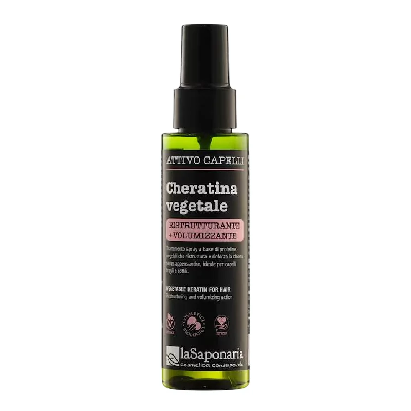 Spray restructurant pentru par cu cheratina vegetala, 100ml, La Saponaria