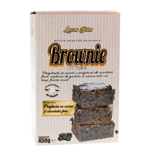 Mix pentru brownie Brownie Mix, 450g, Lucas Bites