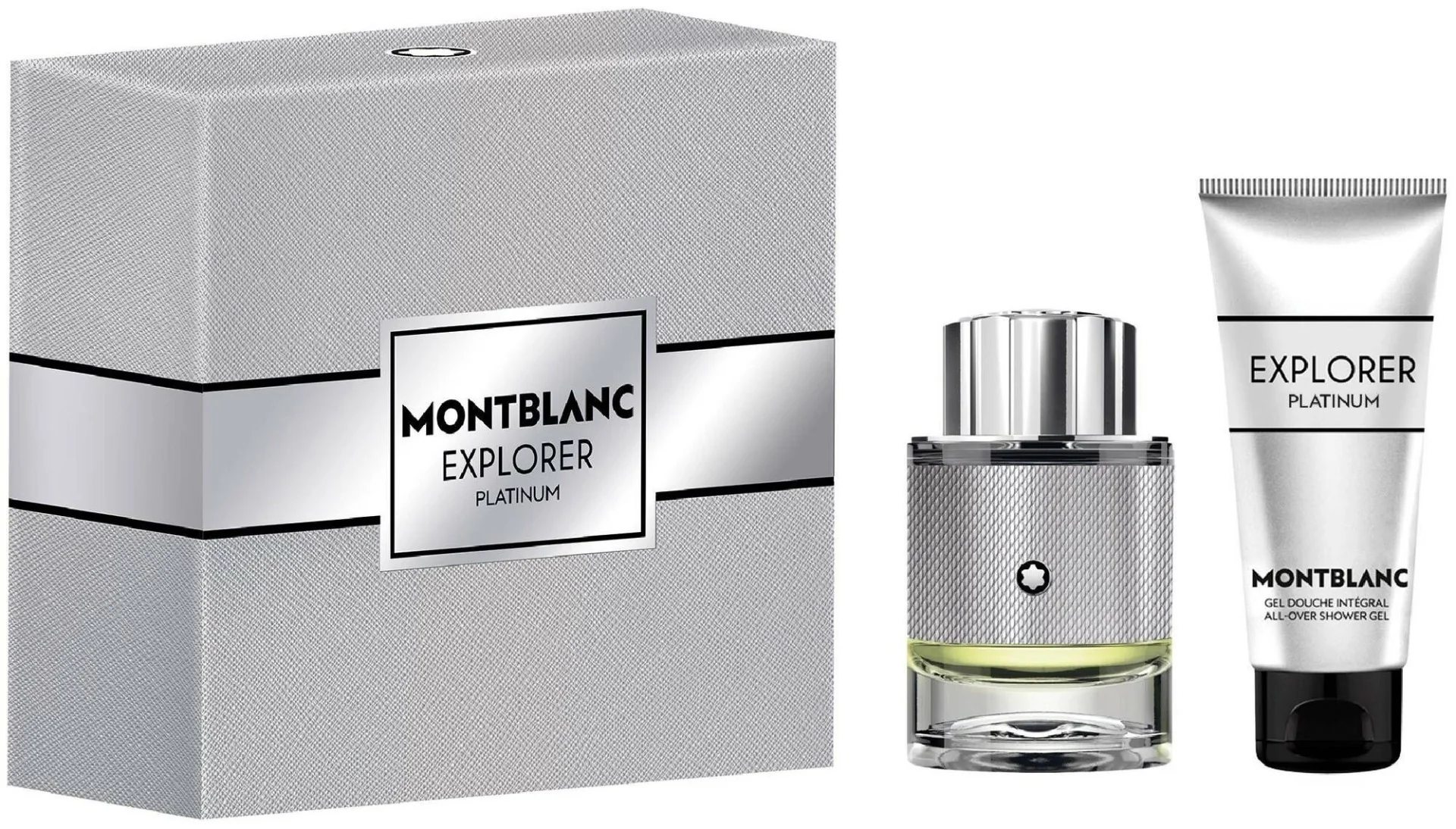 Set pentru barbati Explorer Platinum Apa de parfum 60ml + Gel de dus 100ml, Mont Blanc 