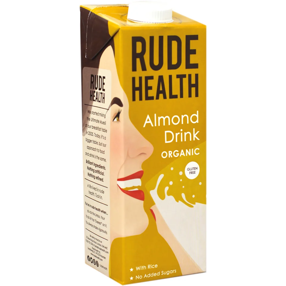 Bautura vegetala din migdale Bio, 1l, Rude Health