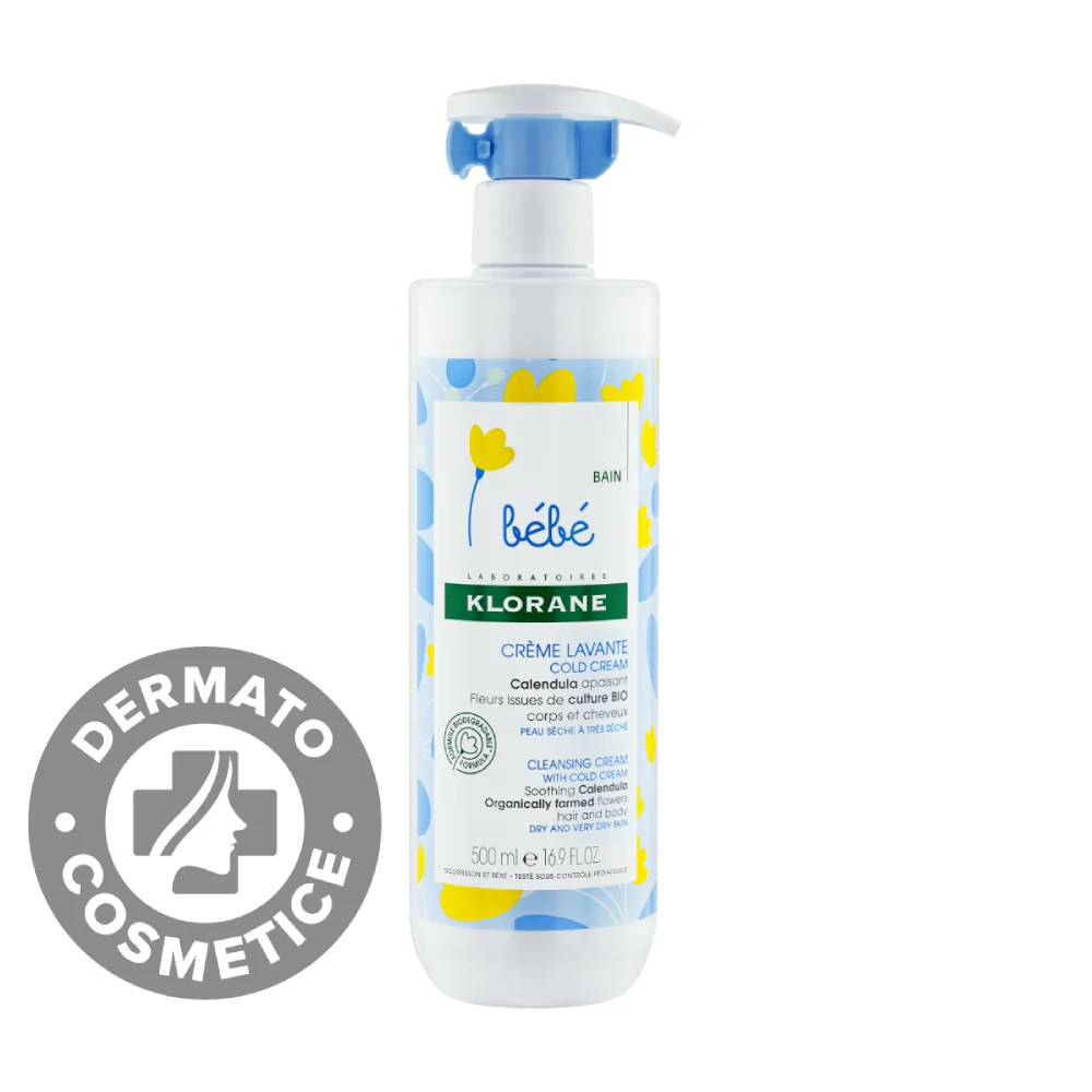 Crema de curatare ColdCream, 500ml, Klorane Bebe