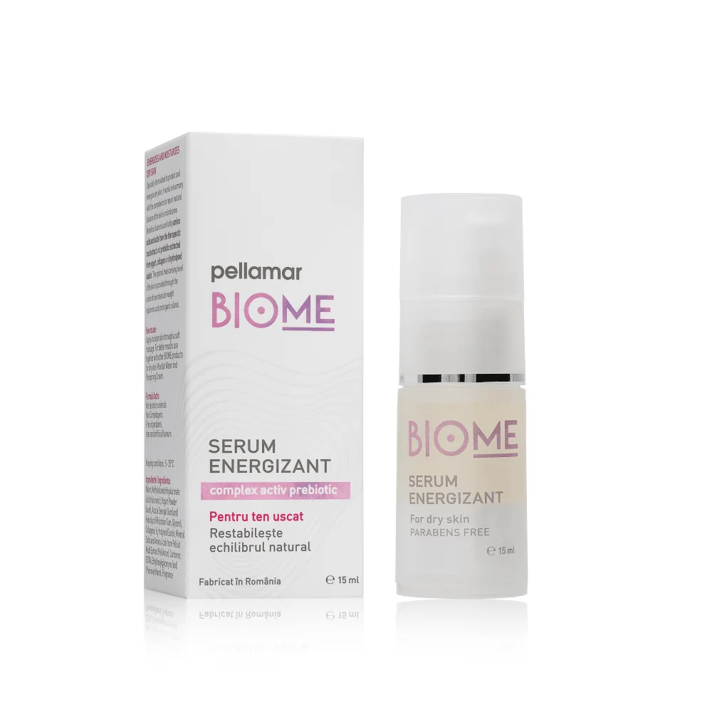 Serum energizant pentru ten uscat Biome, 15ml, Pell Amar