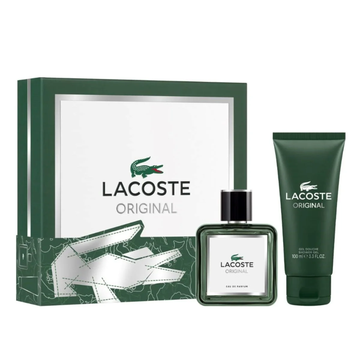 Set pentru barbati Apa de parfum Original 60ml + Gel de dus 100ml, Lacoste